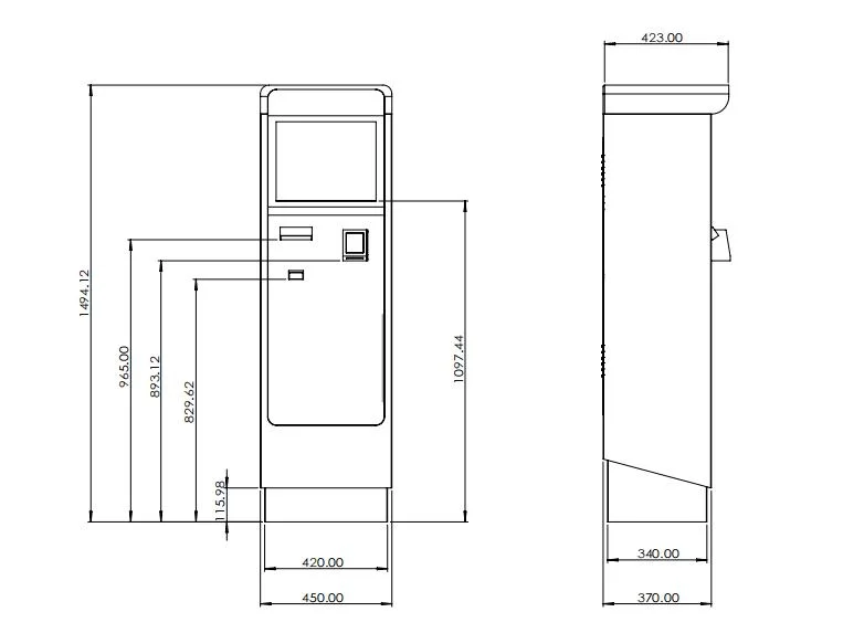 off-Street Smart Car Parking Access Control Barrier Gate System Equipment Pay on Foot Kiosk Pay on Exit Auto Pay Station