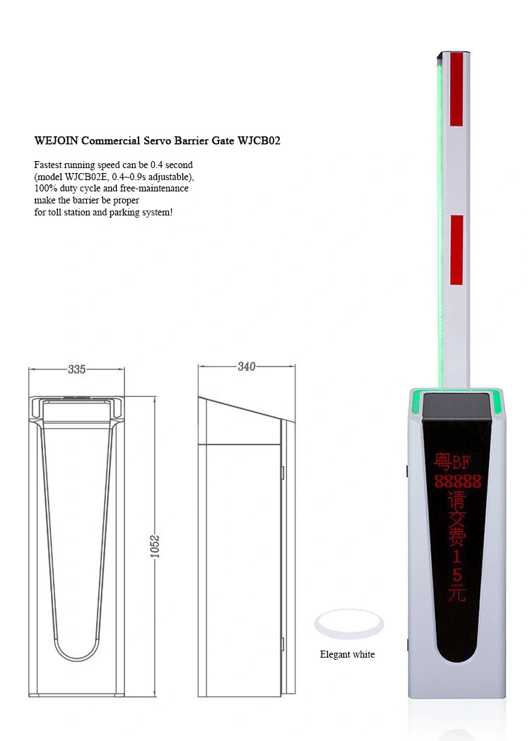 Automatic Vehicle Barrier Servo Motor Straight/Fencing/ Folding Arm Parking Barrier Gate