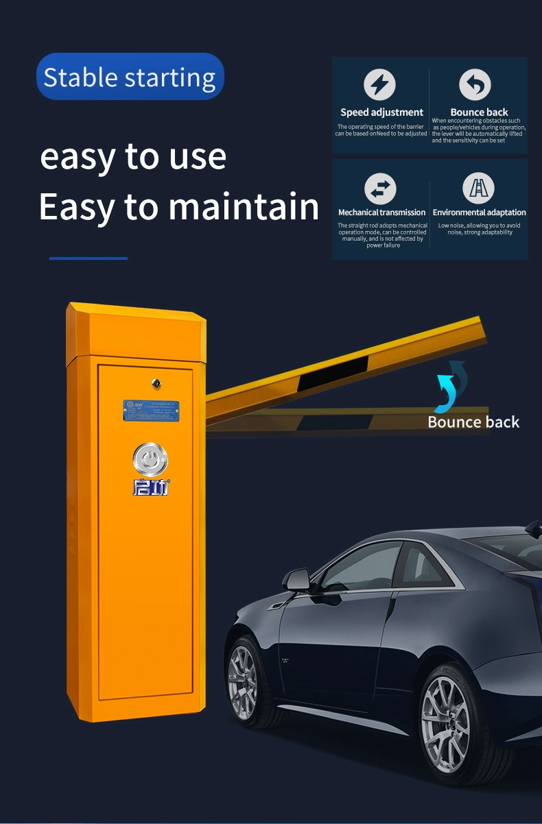 Straight Arm Smart Parking System Automatic Barrier Gate Price Boom Barrier Gate