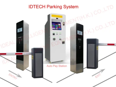 Интеллектуальная система парковки Non-Stop со считывателем RFID и шлагбаумом
